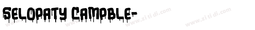 Selopaty Campble字体转换
